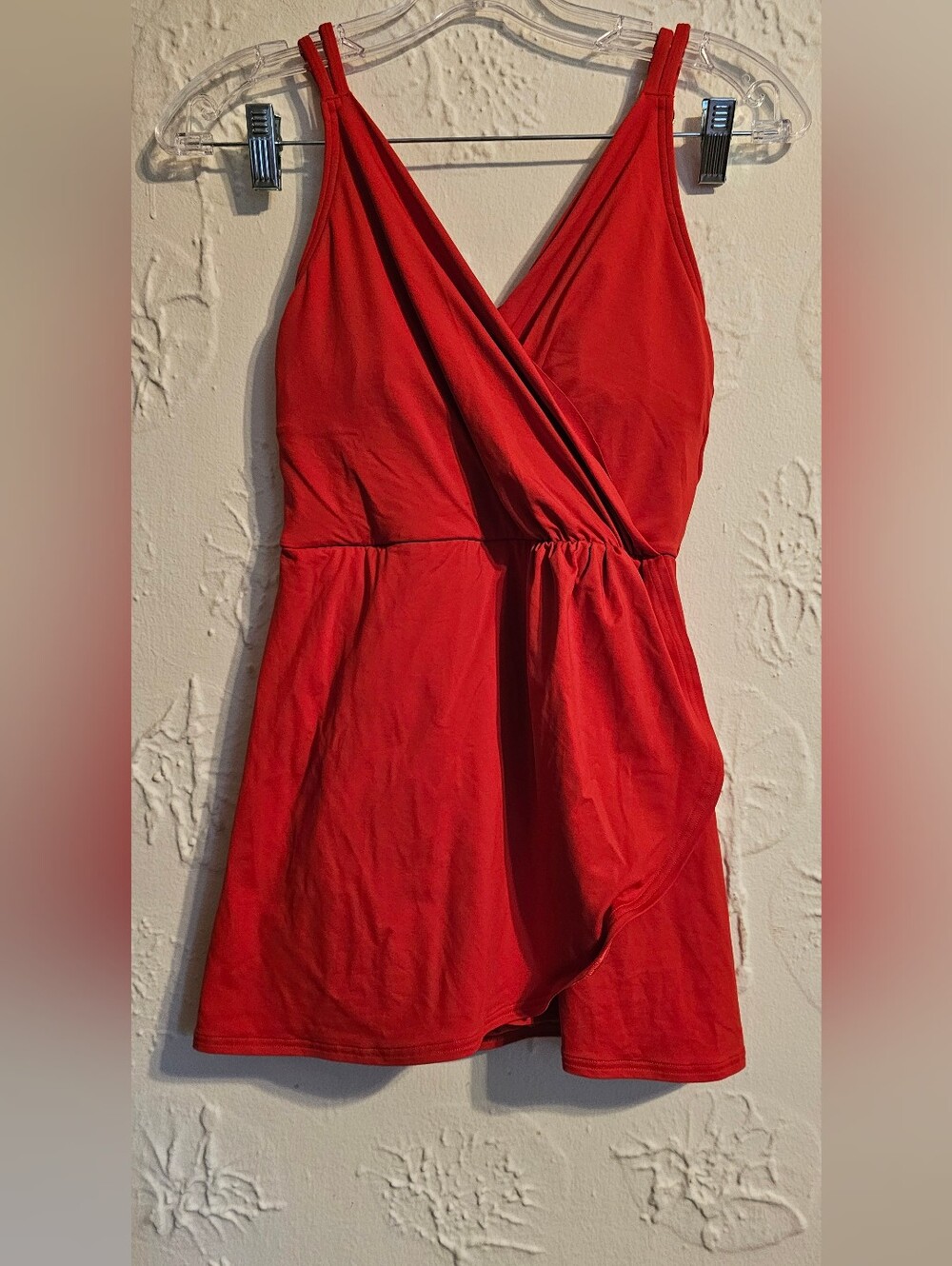 Red Swimsuit Dress Size S Lands End